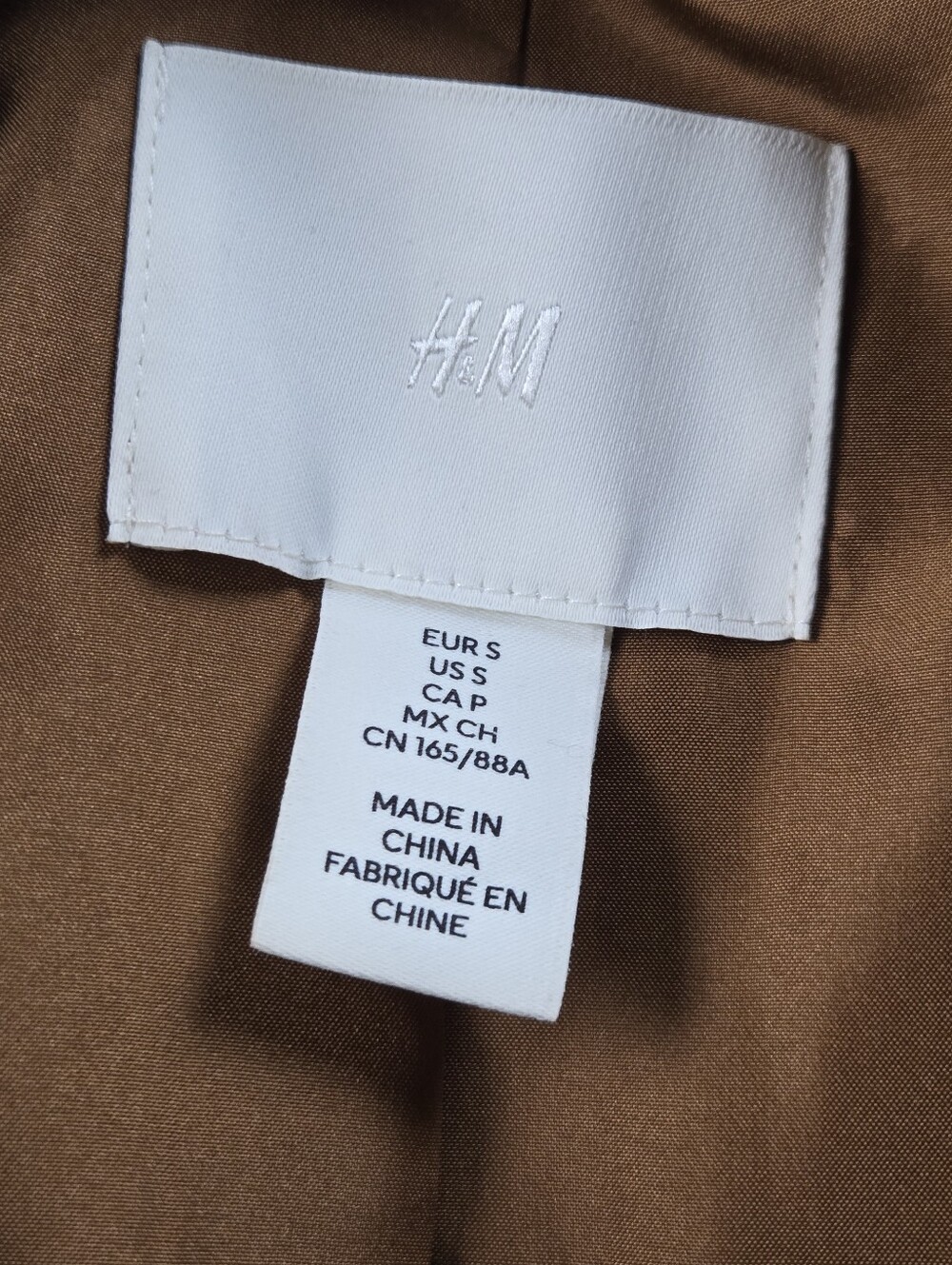 H&M Suede Bomber Jacket - Camel Brown - Picture 3 of 6